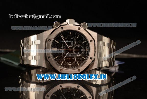 Audemars Piguet Royal Oak Chronograph Swiss Valjoux 7750 Automatic Steel Case Brown Dial Stick Markers With Steel Bezel Steel Bracelet(JH) - Click Image to Close